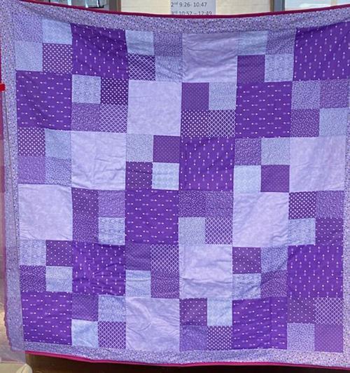 Quilt raffle benefits family