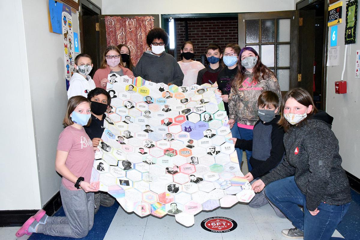 Students create ‘quilt’ for Black History Month
