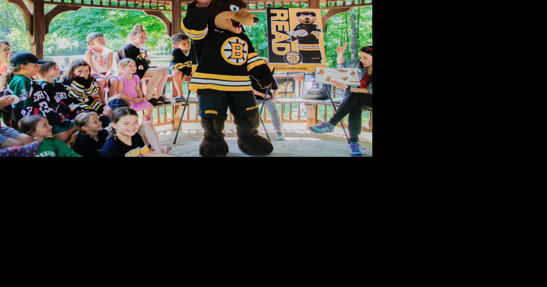 Photos: Bruins mascot Blades brings storytime to Sheffield library