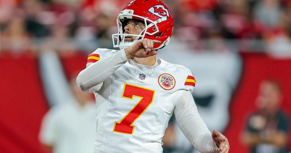 Chiefs' Harrison Butker drills historic 69-yard field goal, but it won't count in the NFL record book