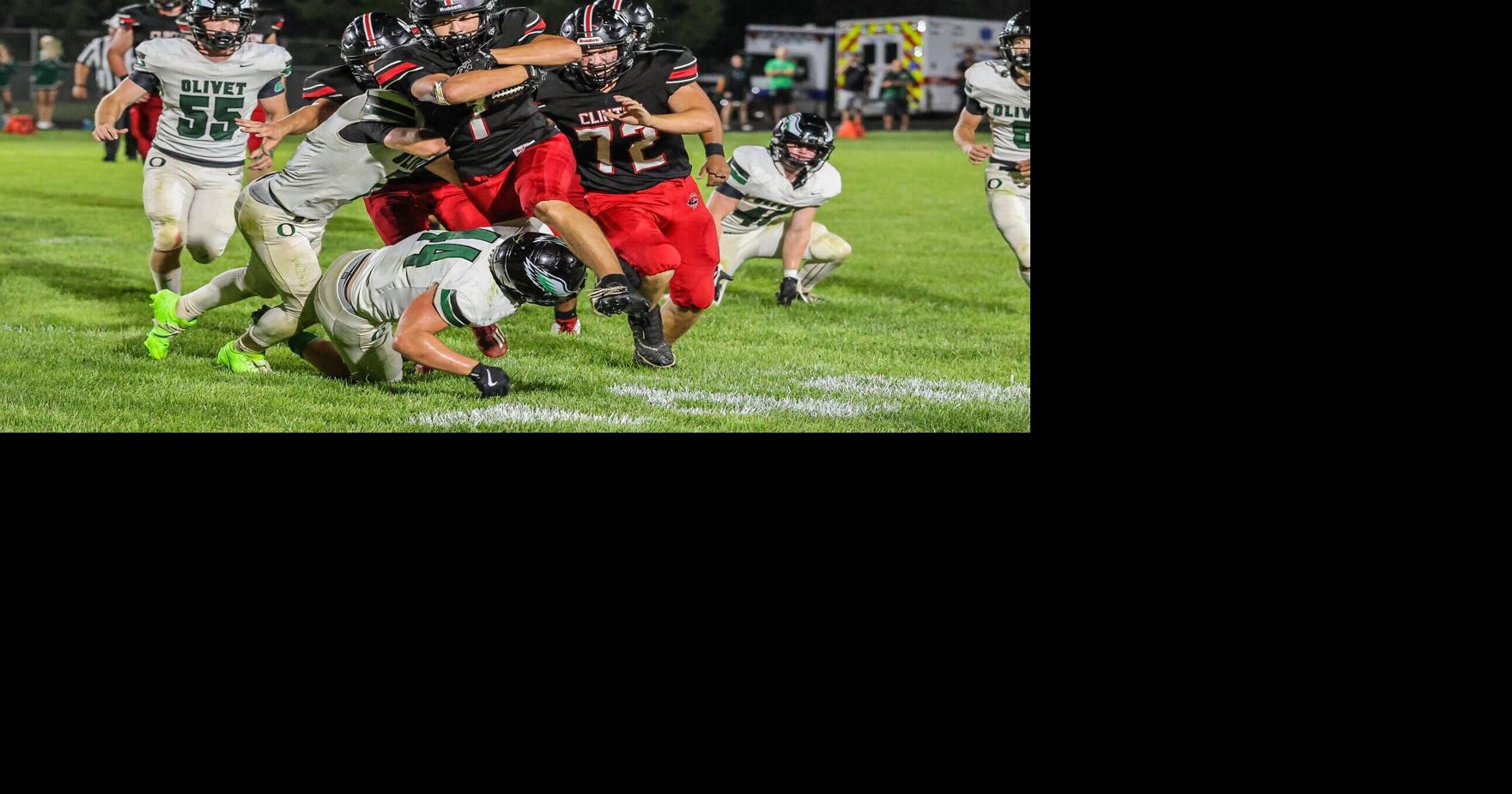 Clinton football begins LCAA play at Blissfield
