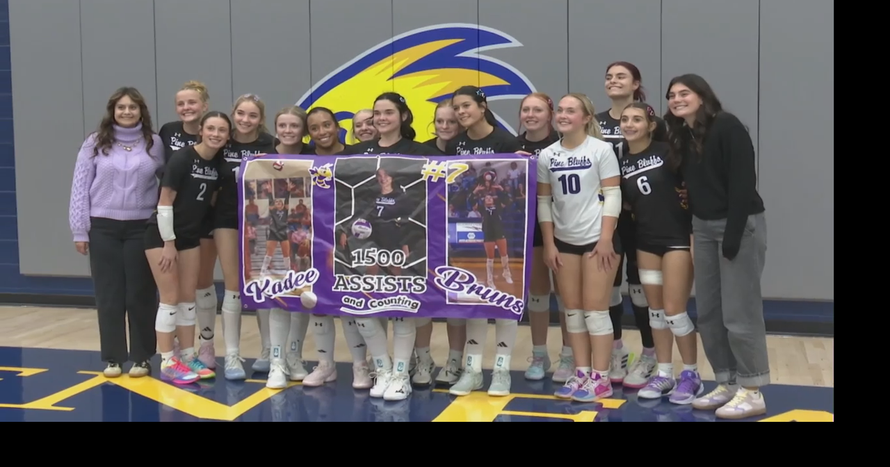 WATCH: Pine Bluffs Volleyball sweeps Burns in rivalry game at LCCC