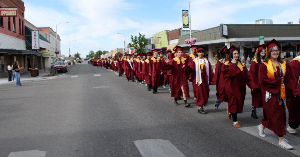 Senior Tigers parade through downtown signaling final milestone of K-12; graduation is June 3