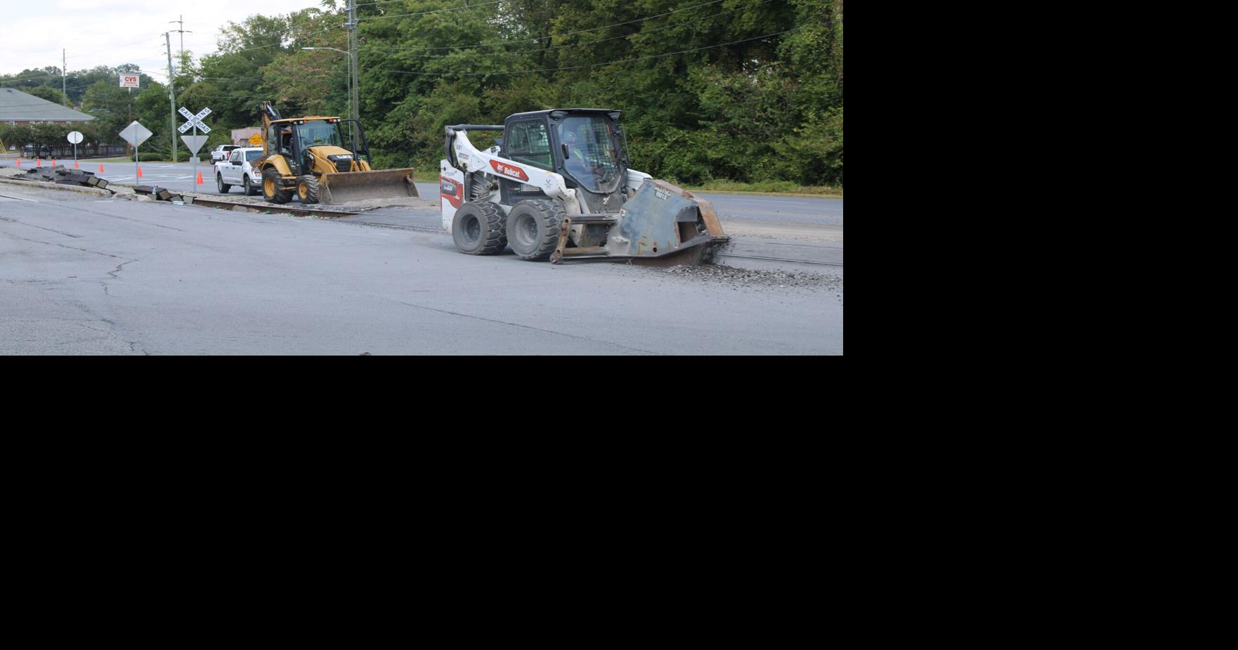Norfolk-Southern starts repairs on Glenn Milner Blvd. railroad tracks