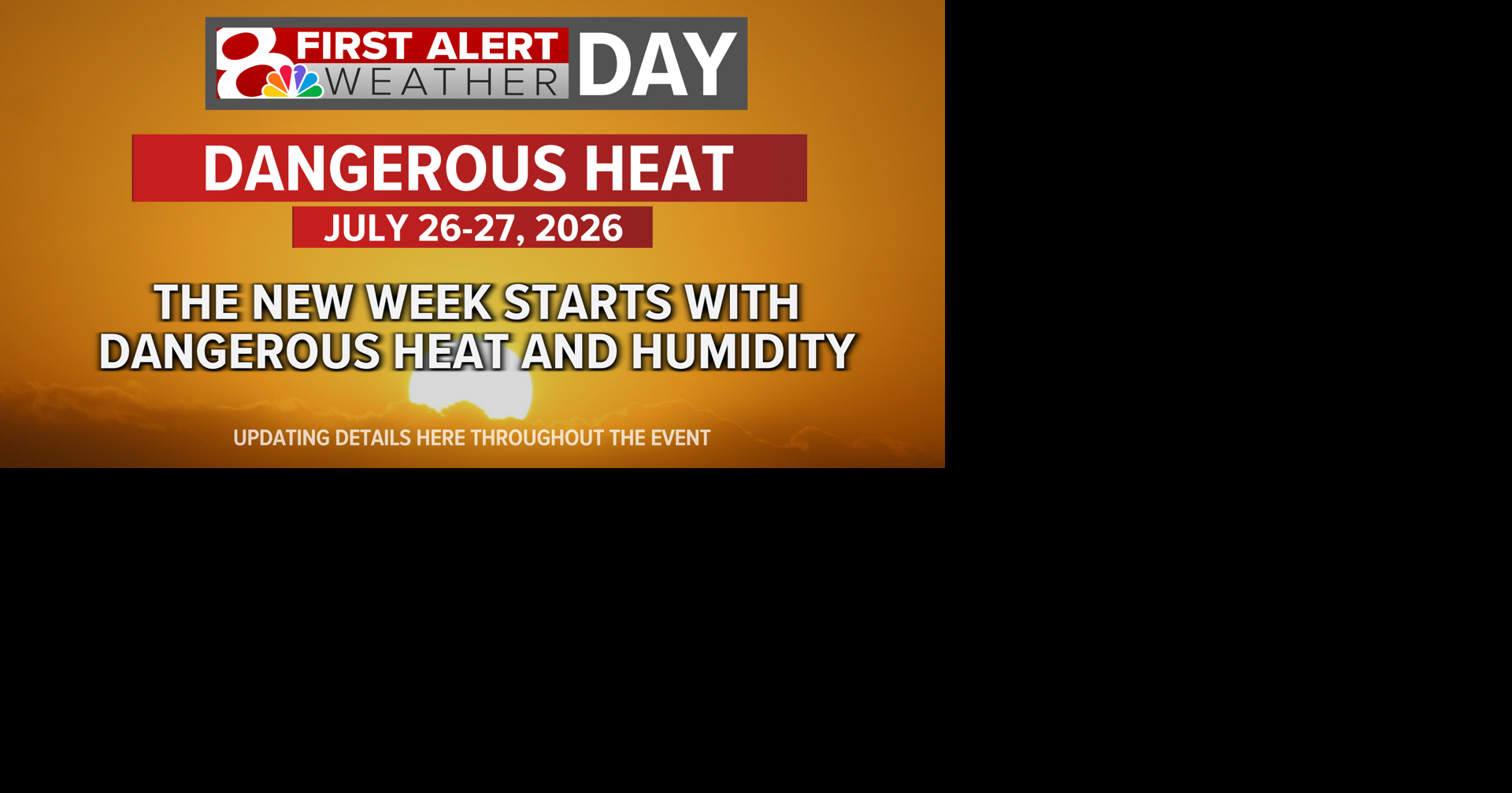 First Alert Weather Day: High heat and humidity continue for Monday
