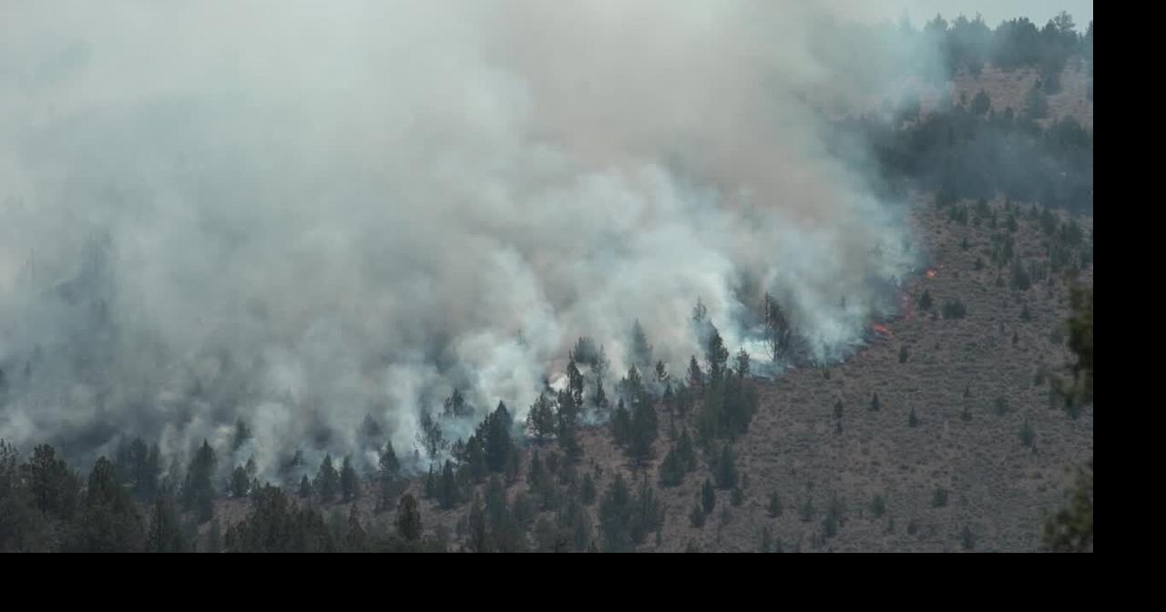 Pilot Fire races over toward Highway 380 as crews battle dozens of lightning starts