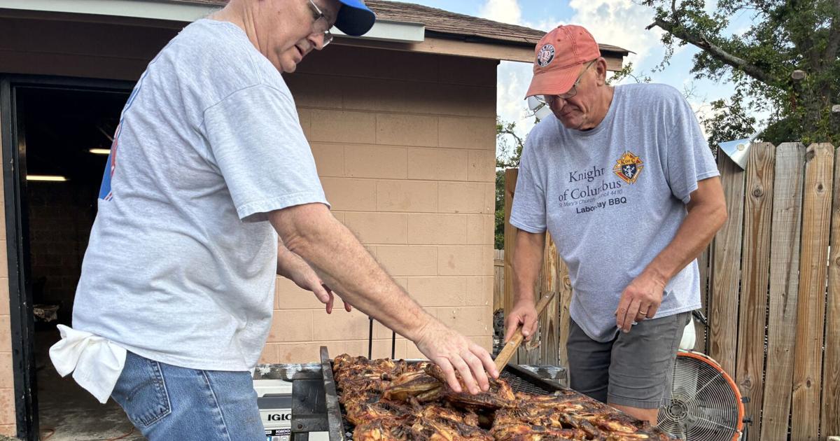 Volunteers work around the clock for annual Knights of Columbus Barbecue