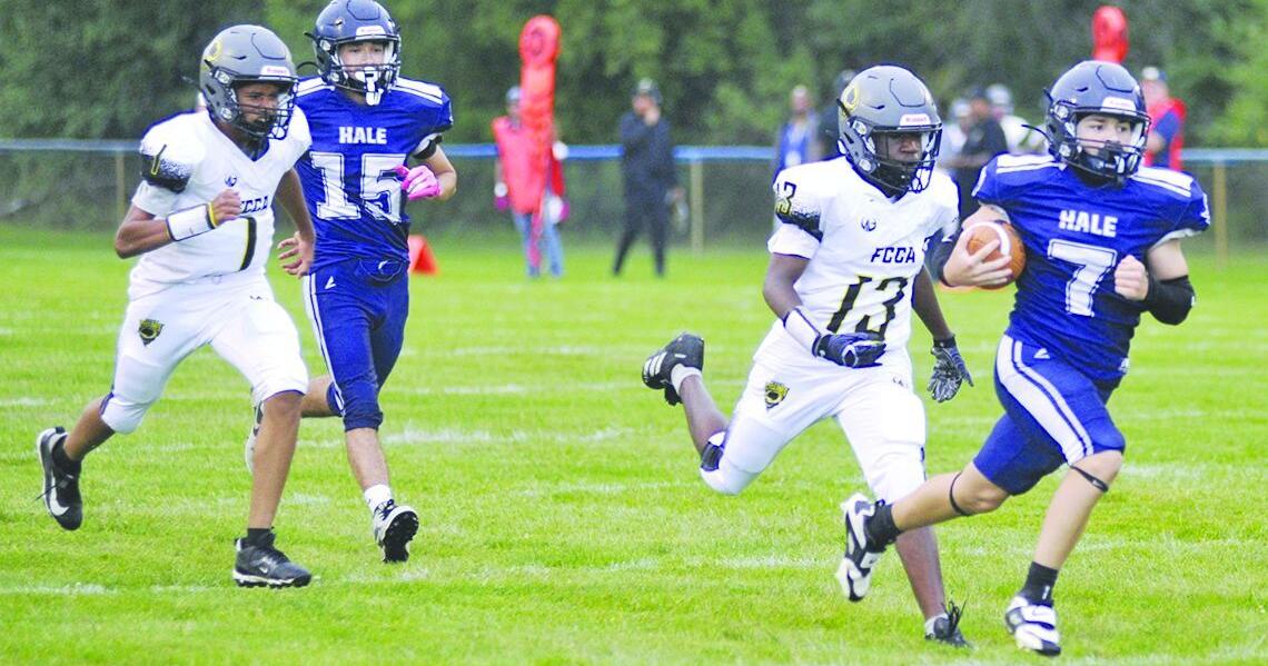 Ground game soars as Hale football dominates Flint Cultural Center