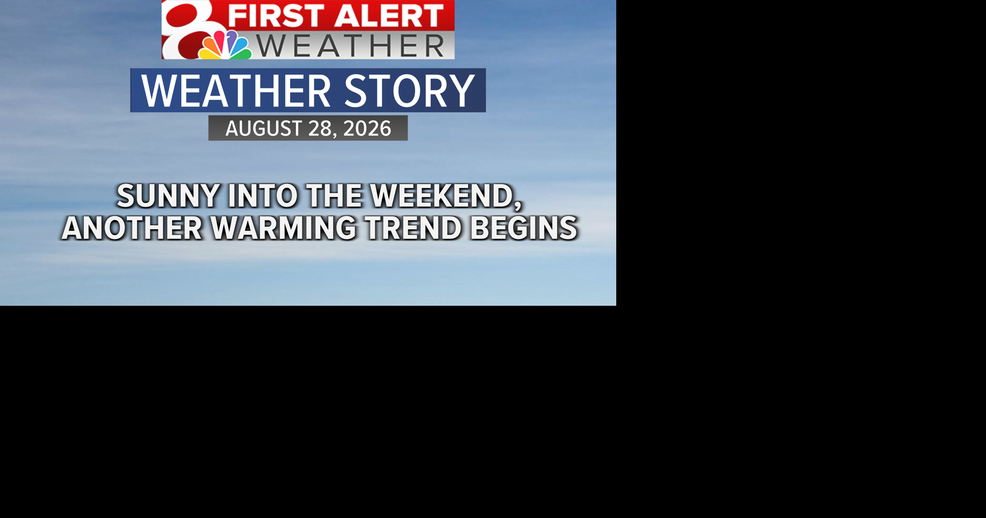 Forecast: A very similar forecast compared to yesterday, warming up through the weekend