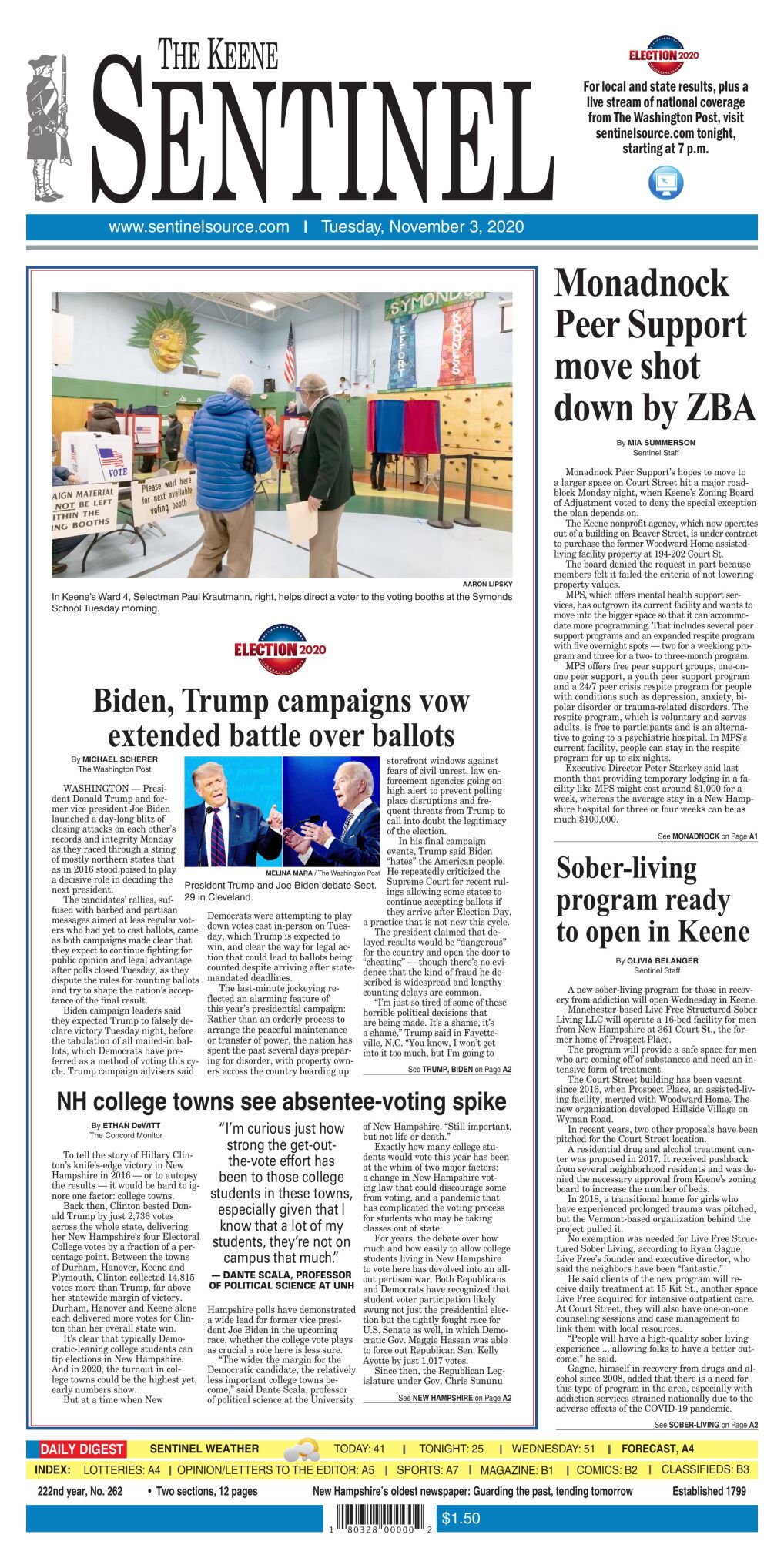 TownNews customers have produced some truly great Election 2020 front ...