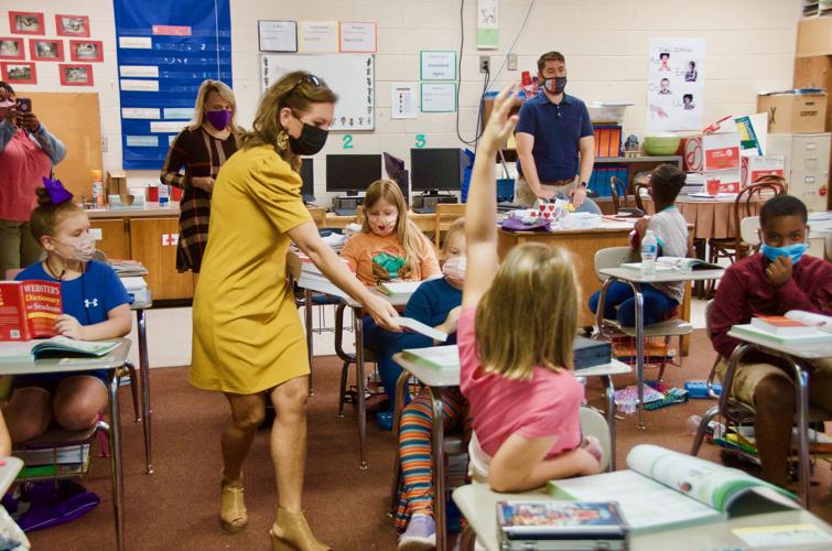 Third graders at TES get dictionaries thanks to Tallassee Rotary Club