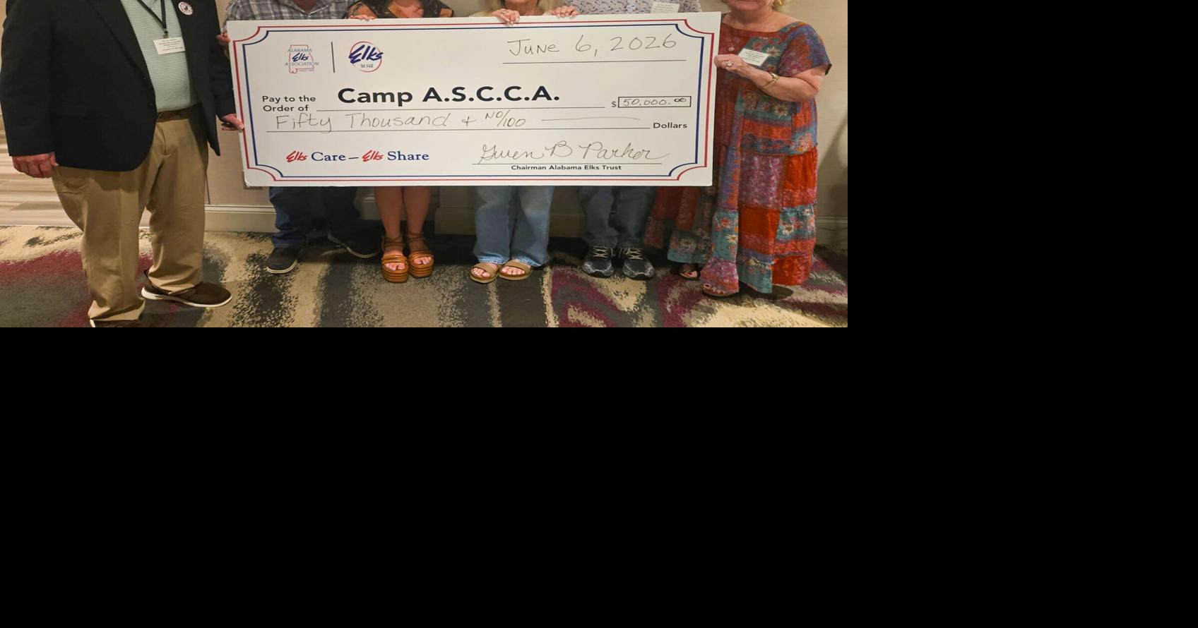 Campers reap benefits from Elks’ donation