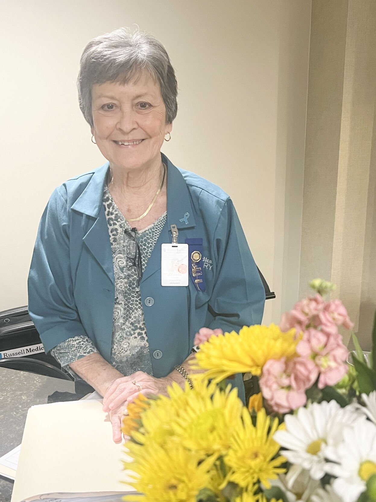 Amanda Foshee is longest standing volunteer at Russell Medical