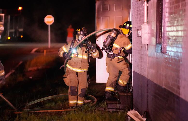 Photos: Firefighters battle blaze at McGhee Furniture Warehouse