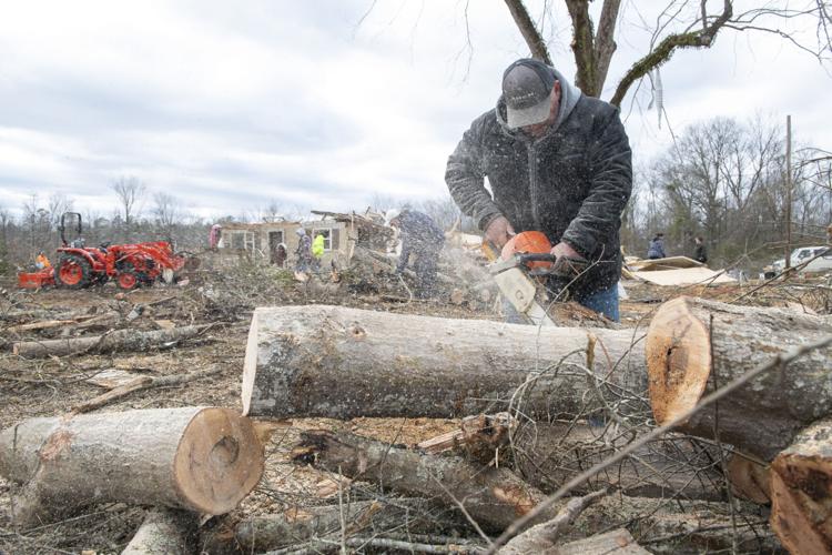 PHOTOS: Cleanup in the Lightwood community after the tornado
