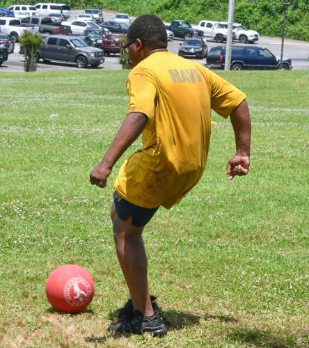 PHOTOS: Benjamin Russell Navy JROTC plays kickball
