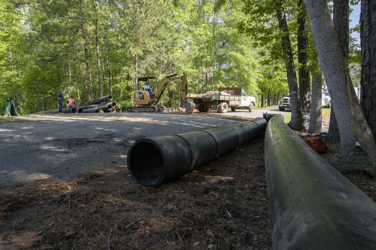 PHOTOS: Creek Road sewer repair
