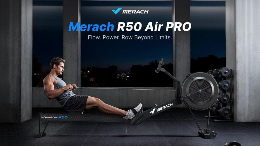 Merach introduces the powerful NovaRow R50 Pro Air Rower.