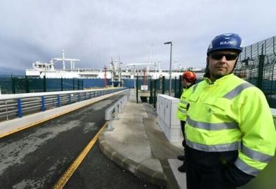 The island of Krk already receives US gas