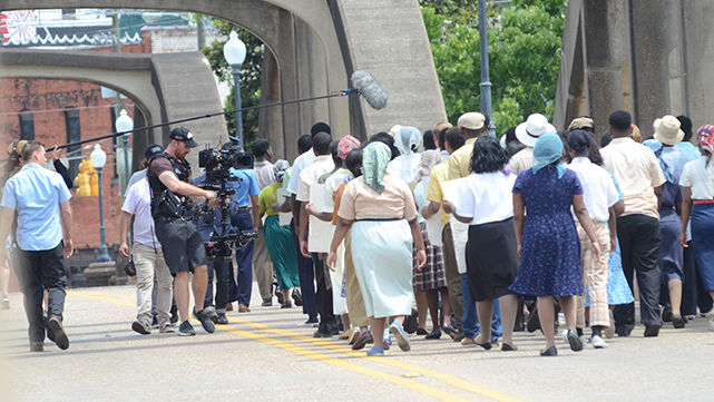 PHOTOS: "Son of the South" filming at Bibb Graves Bridge