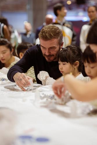 Following his participation in the Impact Week last year, Sands Global Ambassador Sir David Beckham engages with families from Macao’s social service organisations, including the Macau Tung Sin Tong Charitable Society, the Macao Federation of Trade Unio...