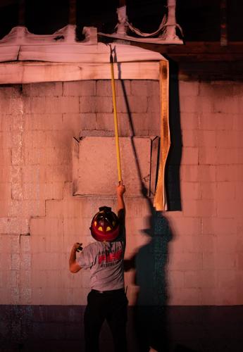 Photos: Firefighters battle blaze at McGhee Furniture Warehouse