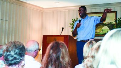 Auburn AD Allen Greene speaks at Lake Martin Auburn Club kickoff