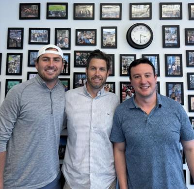 From left to right:  Andrew Daschbach, Co-Founder; Ed Silva, CEO; Lewis Burik, President