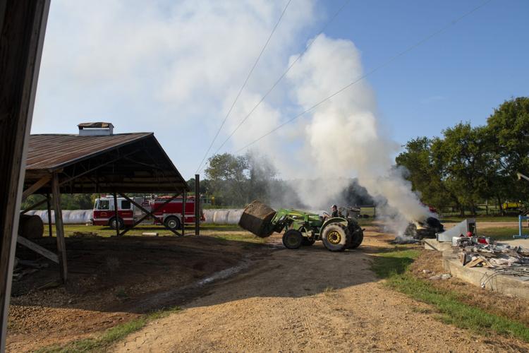 PHOTOS: Hay barn fire at Bar J Farms
