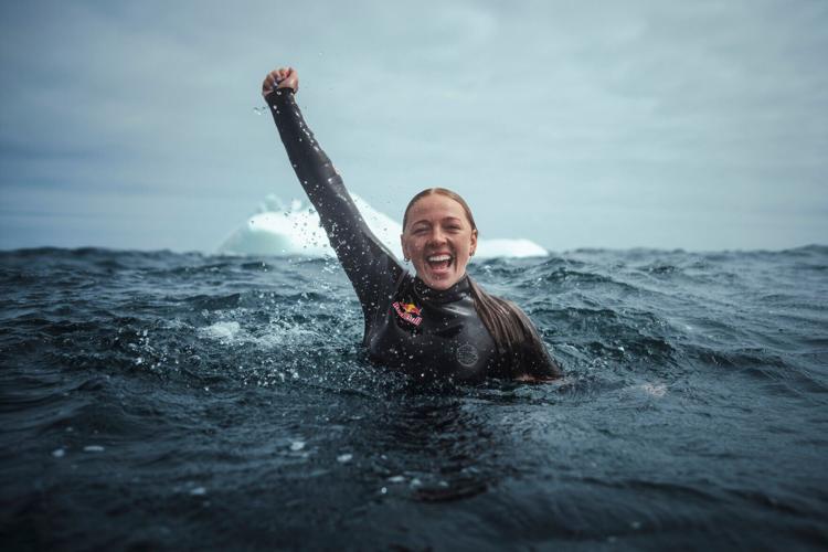 Molly Carlson poses for a portrait during Red Bull Iceberg Dive in Twillingate, Canada, on June 12, 2026.