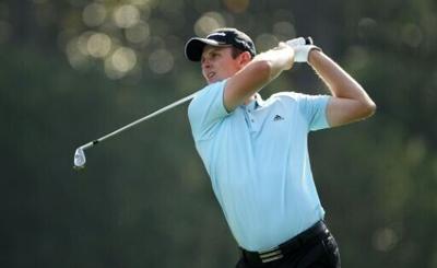 England's Justin Rose was among the leaders with an early tee time in the second round of the 90th Masters