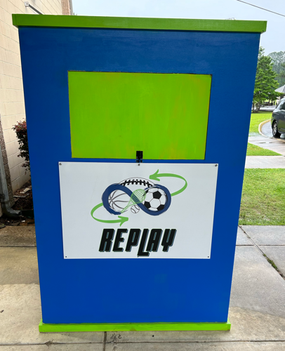 Leadership team creates sporting goods drop off boxes