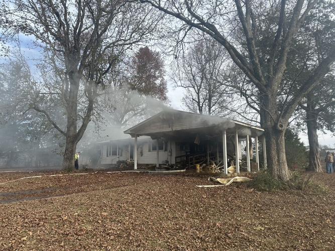 Goldville house catches fire