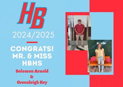 Student leaders shine: Arnold, Key named Mr., Miss HBS