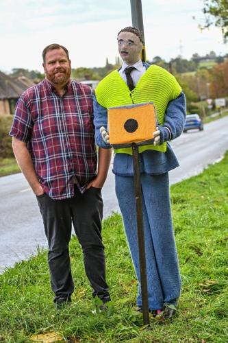 Villagers install fake knitted speed cameras to keep an eye on dangerous drivers