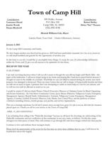 Recap letter to residents