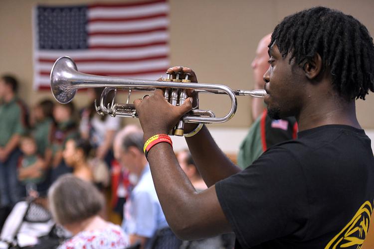 Cliff Williams / TPI Clarence McMillan played Taps to close out the Millbrook Memorial Day Observance program.