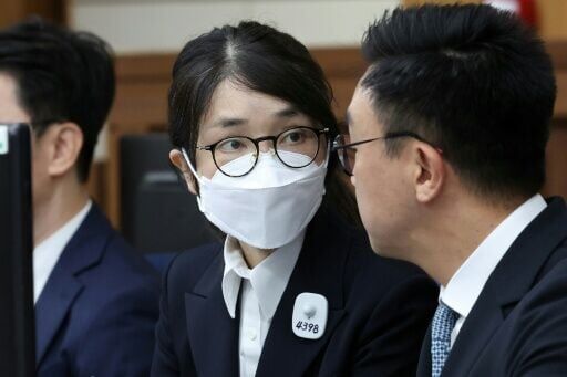 Former first lady Kim Keon Hee (shown during her first trial) was found guilty of bribery for accepting luxury handbags from the Unification Church