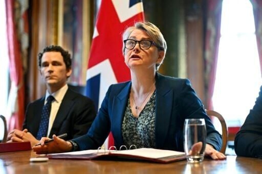 Yvette Cooper hosted the call from London