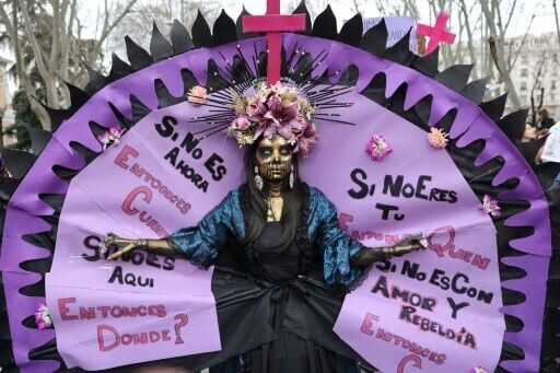 In Spain thousands of people came out in cities across the country to denounce violence against women