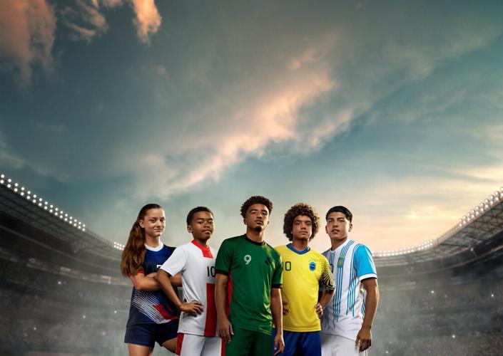 Photo of the group of next-generation soccer talent spotlighted by Hyundai.
