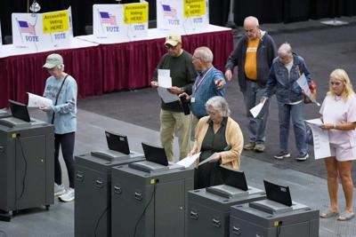 Voters cast their primary ballots in Augusta, Maine, on June 9, 2026,   AP Photo/Robert F. Bukaty via The Conversation