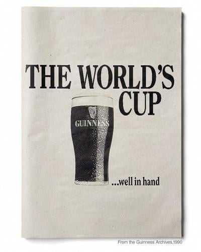 First introduced during the summer of 1990 as “The world’s cup… well in hand,” this original Guinness ad marked Ireland’s first appearance on the world stage and arrived on the cusp of soccer’s next chapter.