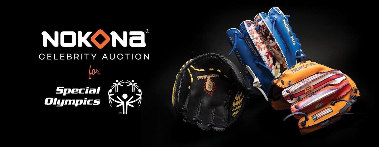 Exclusive celebrity-designed ballgloves—only one of each style available for sale—with 100% of proceeds benefiting Special Olympics.
