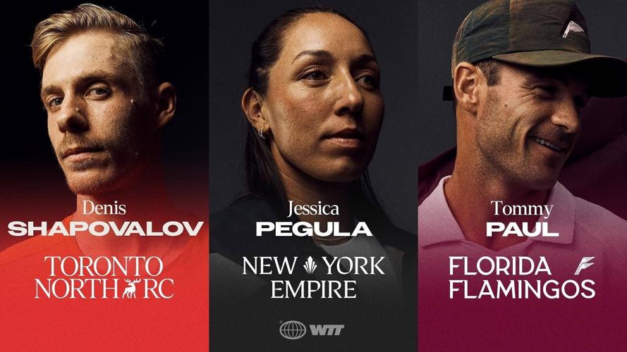 World Team Tennis announces new clubs and elite players, including Denis Shapovalov, Jessica Pegula and Tommy Paul.
