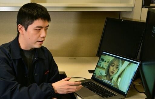 Chinese USC student SiJia Zheng speaks about how he used artificial intelligence to modify his face and make him into all the different characters of his short film 'Torment'