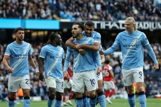 Rayan Cherki's solo effort put Man City in front