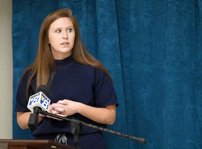 Cliff Williams / TPI Ivy Creek Healthcare’s Dr. Lindsay Ewing serves as the interim director of the Ivy Creek Healthcare Foundation. She explained two initiatives the foundation wants to support — a pediatric crash cart and sexual assault exams.