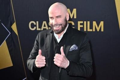 US actor John Travolta in Hollywood, California, on April 18, 2024