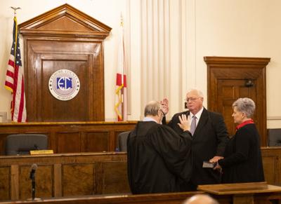 Hill sworn in to represent district on county commission